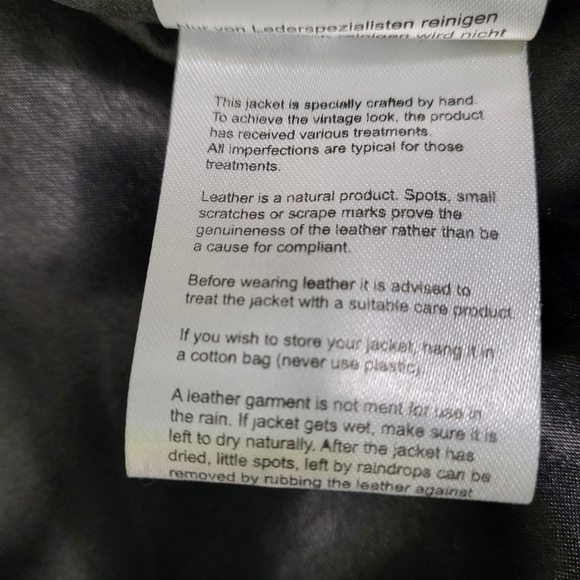 TRANSMISSION Distressed Leather Jacket Collared Removable Lining Black Men's L - Picture 8 of 16